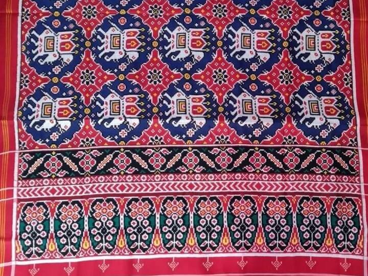 PM Modi's present to his Italian counterpart Giorgia Meloni was a 'Patan Patola dupatta' (scarf). The Patan Patola textile is woven by the Salvi family in the Patan area of northern Gujarat. (Source: ANI)
