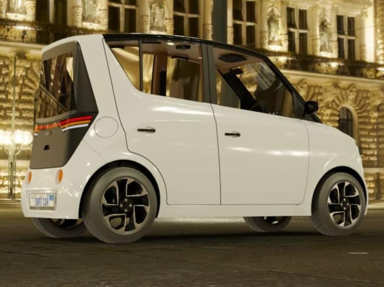 pmv launched indias most affordable electric car with 200km range ஒருமுறை சார்ஜ் செய்தால் 200கி.மீ...! இந்தியாவின் மிகக்குறைந்த விலை எலெக்ட்ரிக் கார் அறிமுகம்...