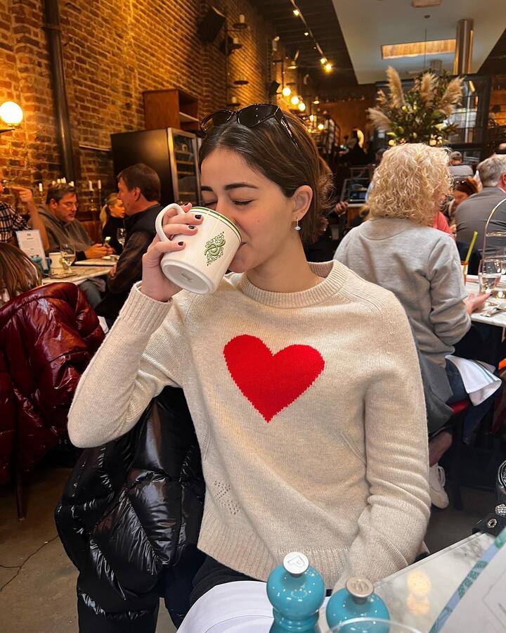 Ananya Panday's adorable picture in a white sweater