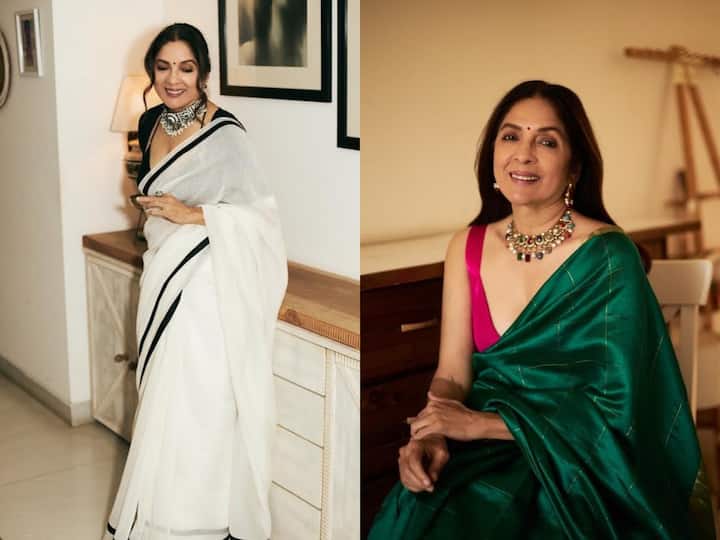 Neena Gupta is known for making iconic fashion statements and great performances in the films she does. Here is a look at two of her best saree looks from recent times.