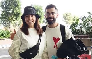 Watch: વિરાટ-અનુષ્કાના એરપોર્ટ પર રોમાન્ટિક પૉઝ, પત્ની સાથેનો વીડિયો વાયરલ