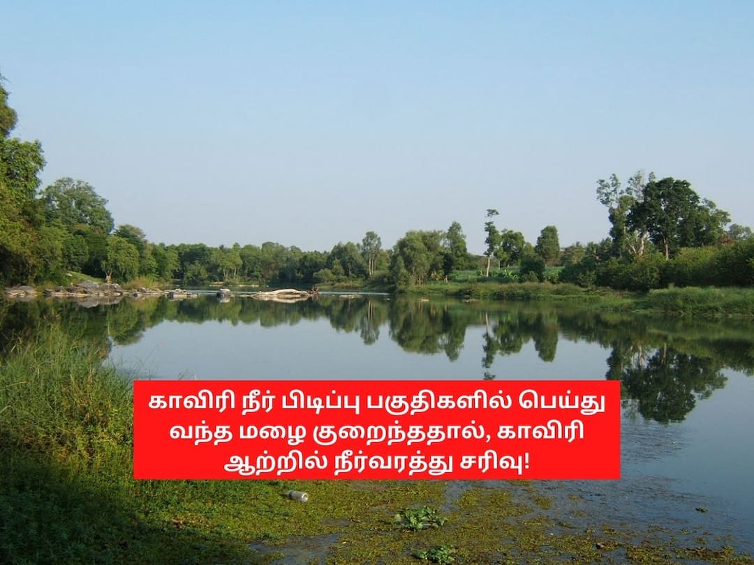 தருமபுரி: மழை குறைந்ததால், தொடர்ந்து காவிரி ஆற்றில் நீர்வரத்து சரிவு Cauvery water flow decreases to 16 thousand cubic feet due to lack of rain TNN தருமபுரி: மழை குறைந்ததால், தொடர்ந்து காவிரி ஆற்றில் நீர்வரத்து சரிவு