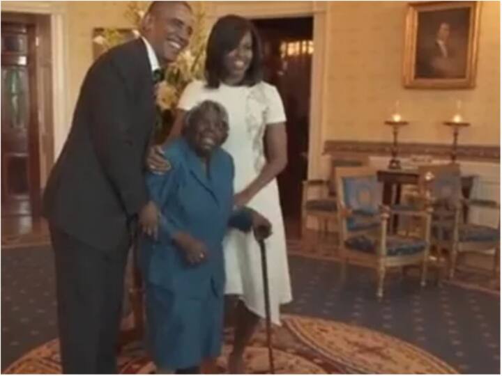 America's oldest woman dies at the age of 113 dance video with Barack Obama is going viral Watch: अमेरिकी की सबसे बुजुर्ग महिला का 113 साल की उम्र में निधन, बराक ओबामा के साथ का डांस वीडियो हो रहा वायरल