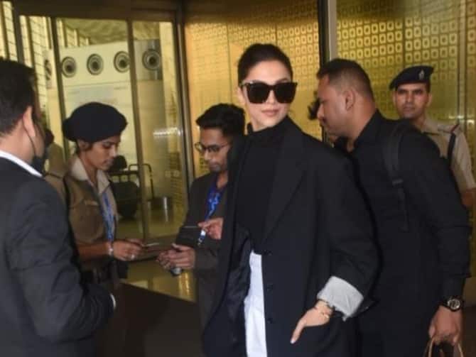 Deepika Padukone Impresses In Uber Cool Style At The Airport Going For Fighter Shooting Fans Praised Her Look | एयरपोर्ट पर उबर-कूल स्टाइल में Deepika Padukone ने किया इंप्रेस, लुक की तारीफ