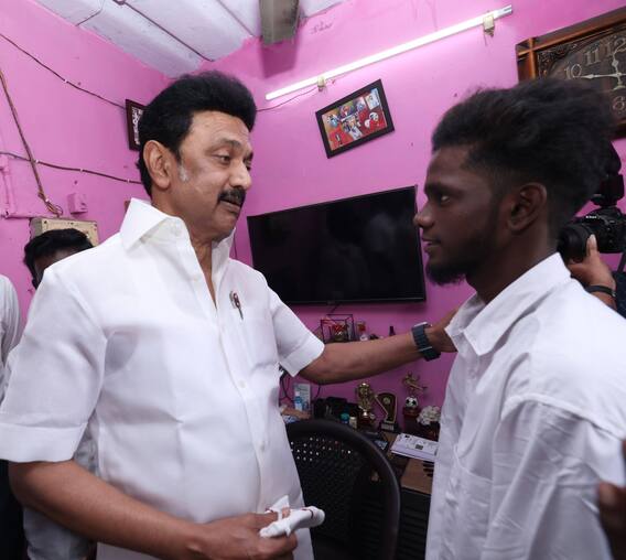 Tamil Nadu CM Stalin Meets Family Members Of Deceased Footballer Priya
