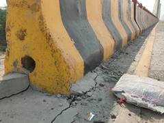 कौशांबी में उद्घाटन से पहले ही गंगा नदी के पुल पर आई दरारें, अब मचा हड़कंप