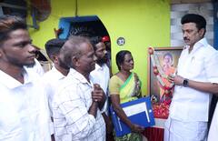 Tamil Nadu CM Stalin Meets Family Members Of Deceased Footballer Priya. See Pics