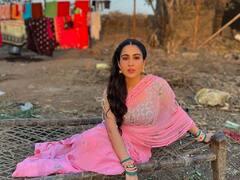 Sara Ali Khan: सारा अली खानची देसी स्टाईल; कॉटवर बसून दिल्या पोज!