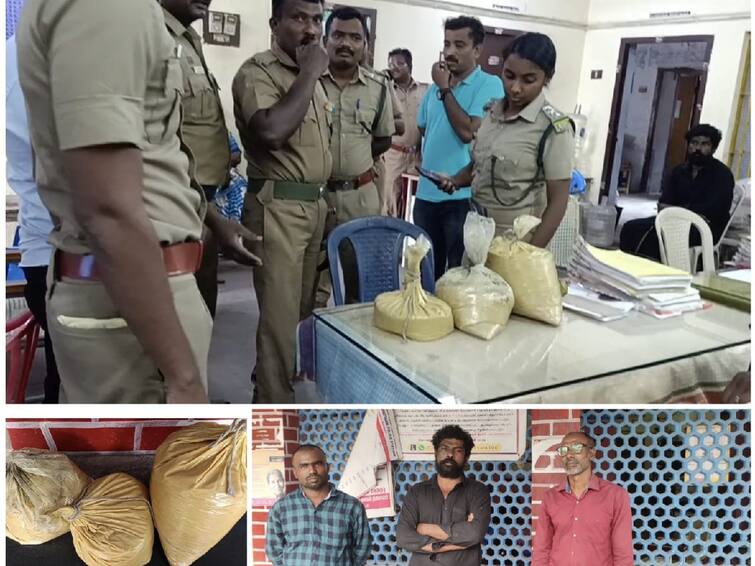 Nellai: 11 Crore Ambergris seized in a car near udangudi Three arrested from Nellai District TNN தங்கத்தை விட மதிப்புமிக்க அம்பர்கிரிஸ் பறிமுதல் - உடன்குடி அருகே 3 பேர் கைது