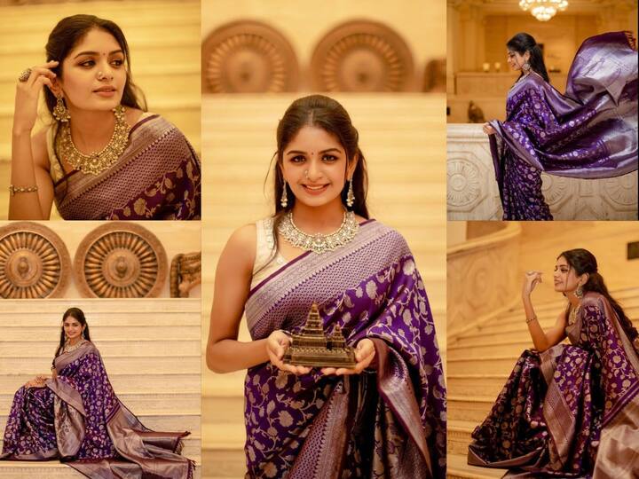 Aditi shankar Saree photos: சேலையில் கலக்கும் அதிதி சங்கர்...ரீசென்ட் புகைப்படங்களை இங்கு காணலாம்