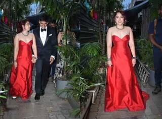 aamir khan daughter ira khan wears sneekers with red gown on her engagement Ira Khan Engagement: સગાઈમાં લાલ ગાઉન નીચે પગમાં Ira Khanએ આ શું પહેર્યું ? વીડિયો જોઈ તમે પણ કહેશો આ સ્ટાઈલ ગજબ છે