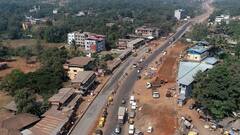 Mumbai Goa Highway : मुंबई - गोवा महामार्ग चौपदरीकरण कामाचे ड्रोन व्हिजुअल