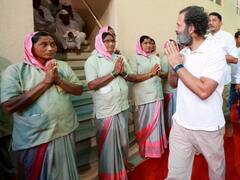 Bharat Jodo: शेगावातील सभेला तुफान गर्दी, सभेआधी राहुल गांधींनी रांगेत उभे राहत घेतला महाप्रसाद