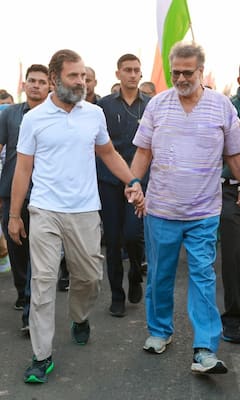 Bharat Jodo Yatra: జోడో యాత్రలో పాల్గొన్న గాంధీ ముని మనవడు- రాహుల్‌తో కలిసి అడుగులు