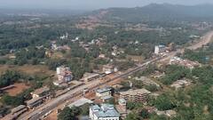 Mumbai Goa Highway : मुंबई - गोवा महामार्ग चौपदरीकरण कामाचे ड्रोन व्हिजुअल