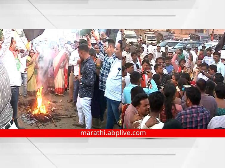 MNS Protest in nashik akola mns shegaon aganst rahul gandhi bharat jodo yatra राहुल गांधींच्या शेगावमधील सभेआधी मनसेचा राडा, राज्यभर आजही निदर्शनं, अनेकांना घेतलं ताब्यात