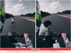 आंखें बंद कर सड़क पार करना पड़ सकता है भारी, होश उड़ा देगा हादसे का वीडियो