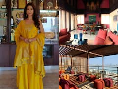 Juhi Chawla House Pics: मुंबई के मरीन ड्राइव का खूबसूरत नजारा, आर्ट वर्क से सजा है जूही चावला का घर, देखिए तस्वीरें