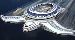 PHOTO: स्वप्नवतच! कासवासारखं दिसणारं अवाढव्य तरंगतं शहर; पाहून तुमचेही डोळे विस्फारतील