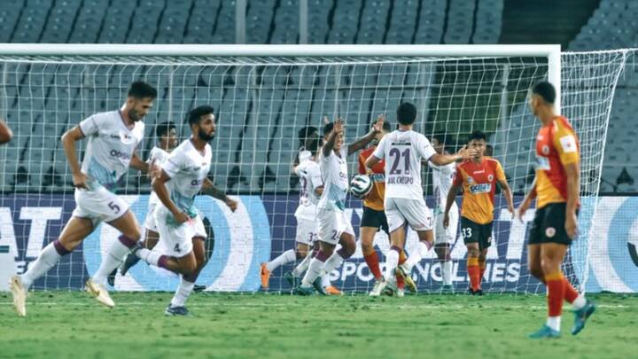 নন্ধা কুমার ইস্টবেঙ্গলের দুঃস্বপ্ন সত্যি করে ৭৬ মিনিটে চতুর্থ গোল করে ওড়িশার জয় সুনিশ্চিত করেন।