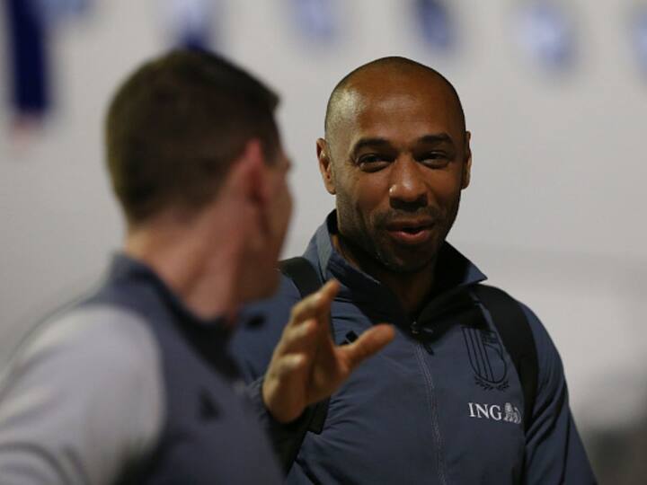 Thierry Henry, Assistant Coach of Belgium gets off from flight upon arrival ahead of the FIFA World Cup Qatar 2022 at Hamad International Airport Special Events Terminal on November 19, 2022 in Doha, Qatar. Belgium is placed in Group F alongside Croatia, Canada, and Morocco.(Getty Images)