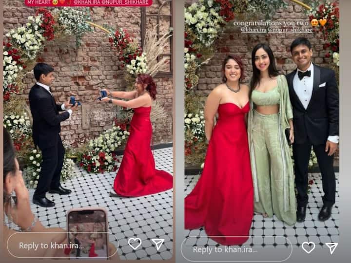 Aamir Khans Daughter Ira Khan Engagement Inside Photos Video With Nupur Shikhare Shows Ring Ira Khan Shares Inside Pictures From Her Engagement Ceremony