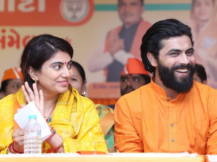'Emotional Moment': Rivaba Talks About Husband Ravindra Jadeja's Support For Contesting Gujarat Polls 'Emotional Moment': BJP Candidate Rivaba Lauds Husband Ravindra Jadeja's Support For Contesting Guj Polls