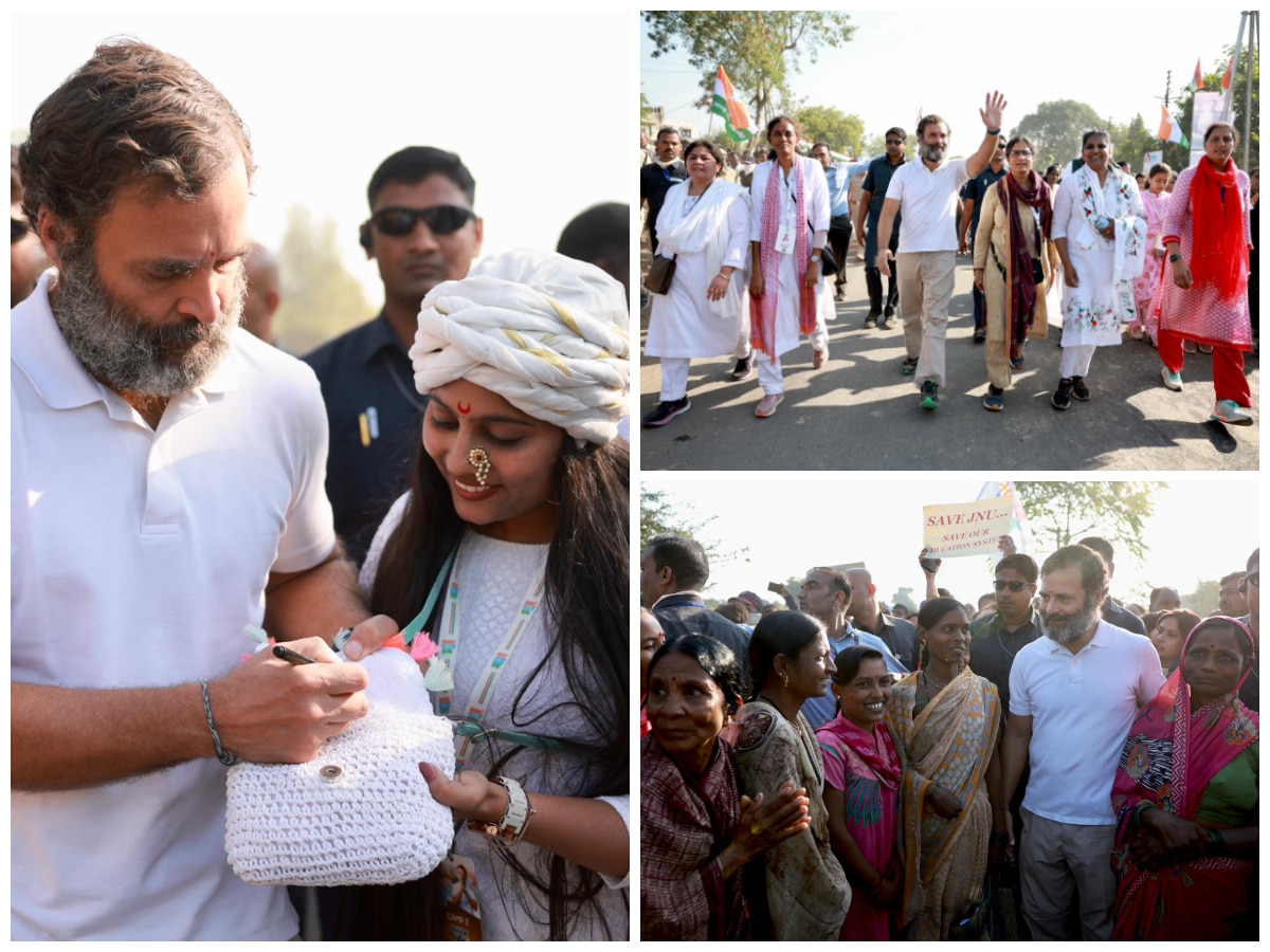 Women In= Maharashtra Join Rahul Gandhi For 'Shakti Walk' On Indira ...