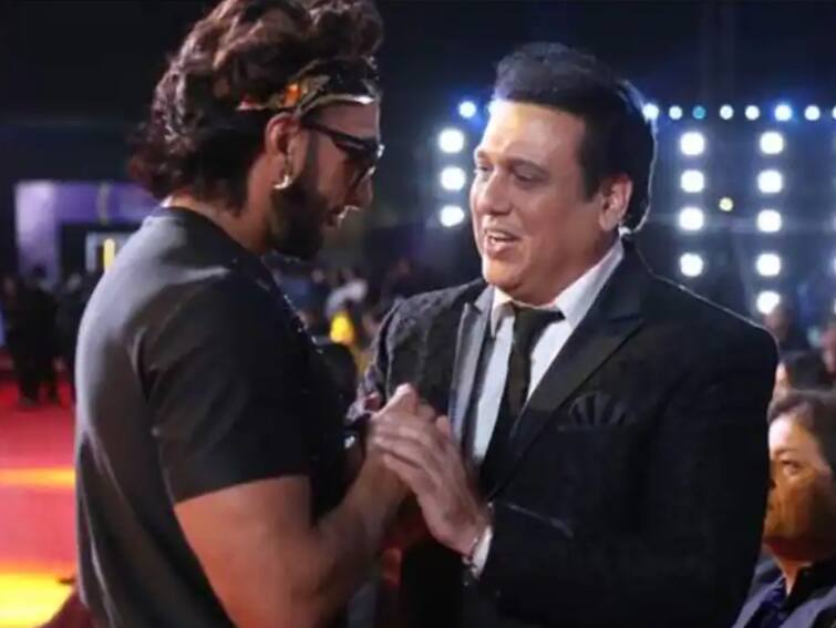 ranveer singh grooves with govinda two bollywood entertainers ਰਣਵੀਰ ਸਿੰਘ ਅਤੇ ਗੋਵਿੰਦਾ ਨੇ ਆਪਣੇ ਡਾਂਸ ਨਾਲ ਸਟੇਜ 'ਤੇ ਬਿਖੇਰਿਆ ਜਲਵਾ, ਲੋਕ ਹੋ ਗਏ ਦੀਵਾਨਾ