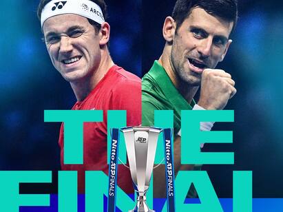 Djokovic Djokovic advanced to the final for the 8th time in ATP Tour Djokovic : இன்று நடக்கும் ஏடிபி சீரீஸ், இறுதிப்போட்டி : 8-வது முறையாக களமிறங்கும் ஜோகோவிச்..!