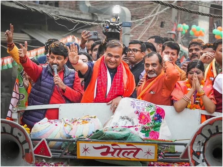 Assam CM Himanta Biswa Sarma hold road show in Ghonda for Delhi MCD elections 2022 'हमें आफताब की जरूरत नहीं', रोड शो में बोले हिमंत बिस्वा सरमा, पीएम मोदी को बताया भगवान राम