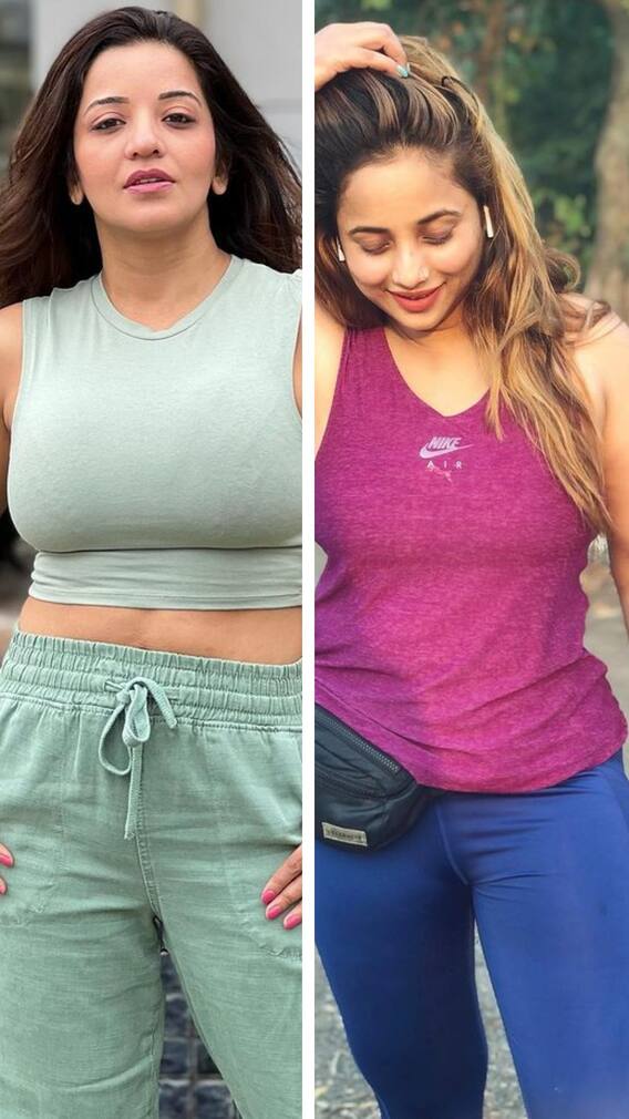 जिम ऑउटफिट में भोजपुरी एक्ट्रेसेस का हिट लुक