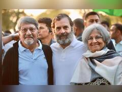 Bharat Jodo Yatra: ज्येष्ठ अभिनेते अमोल पालेकर, संध्या गोखले भारत जोडो यात्रेत सहभागी; पाहा फोटो