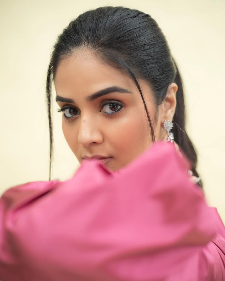 అప్పుడప్పుడు వెండి తెర మీద కనిపించి సినీ అభిమానులకు ఆకట్టుకుంటుంది. Photo Credit: Sreemukhi/ instagram