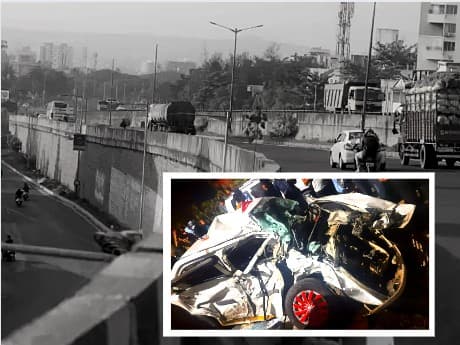 Pune Navle Bridge Accident main reasons of Navale Bridge accident in Pune Maharashtra marathi news Pune Navle Bridge Accident : पुण्यातील नवले पुलावर सातत्याने अपघात का होतात? कोणाच्या चुकीमुळे अपघाताला आमंत्रण?