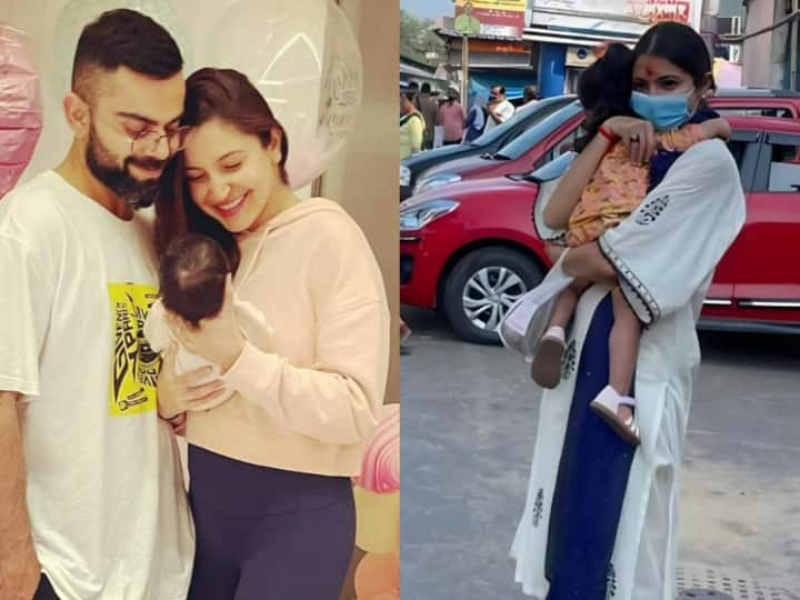 Anushka Sharma-Virat Kohli Photos : बॉलीवुड एक्ट्रेस अनुष्का शर्मा इन दिनों अपने पति विराट कोहली के साथ उत्तराखंड में हैं. लेकिन आज हम इस कपल की नहीं उनकी क्यूट बेबी की बात करने जा रहे हैं.