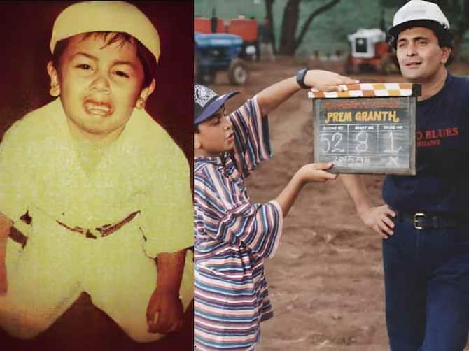 childhood pictures of ranbir kapoor