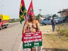 In Pics: 'आई लव यू डिंपल भाभी, मैनपुरी जीत लो,' सपा समर्थक ने साइकिल से तय किया 700 किमी का सफर