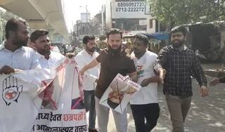 Nagpur: नागपूर कॉंग्रेसचं 'वन मिनिट' आंदोलन; घोषणा मोठी अन् आंदोलक फक्त आठ