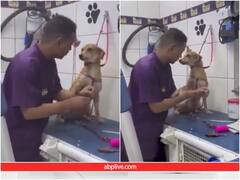 वैक्सीनेशन से पहले शख्स ने जीता कुत्ते का दिल, वायरल हो रहा वीडियो