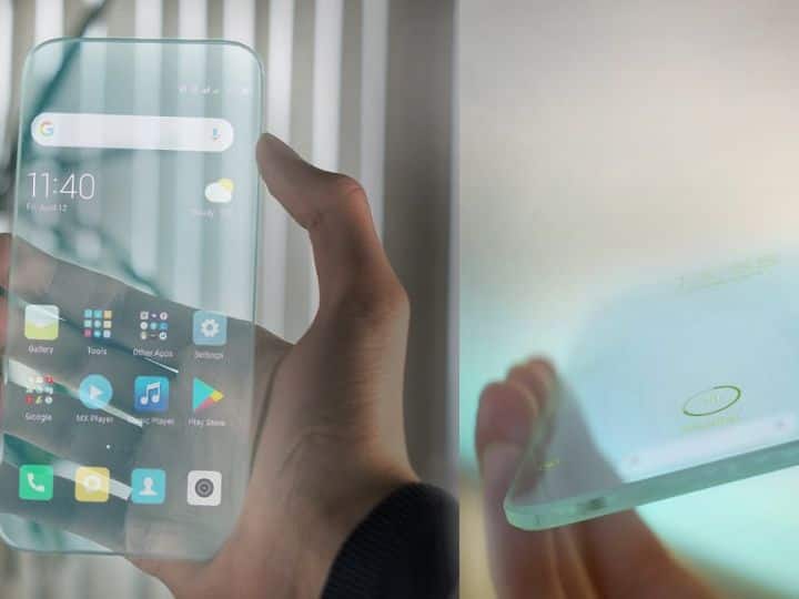 transparent smartphone will launch soon know details and features tech marathi news Transparent Smartphone : भविष्यातील 'हा' स्मार्टफोन पाहून व्हाल आश्चर्यचकित, लोकांमध्ये प्रचंड उत्सुकता