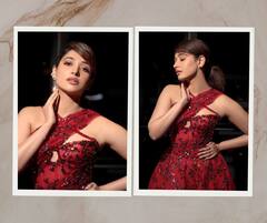 Tamannaah Bhatia : 'बाहुबली' फेम तमन्नाचा 'सिंड्रेला' लूक; फोटोंनी वेधलं लक्ष