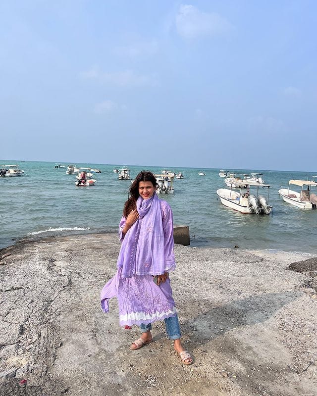 ‘కుమారి 21F’ చిత్రంతో తెలుగు ప్రజలకు పరిచయమైన నటి హెబ్బా పటేల్. Image Credit: Hebah Patel / Instagram