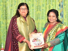 Telangana Governor Tamilisai Soundararajan Meets Bharat Biotech's Joint MD Suchitra Ella - See Pics