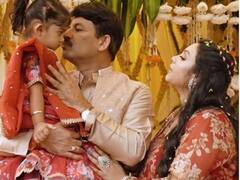 मनोज तिवारी के घर फिर आने वाला है नन्हा मेहमान, पत्नी की गोदभराई की वीडियो शेयर कर दी गुड न्यूज