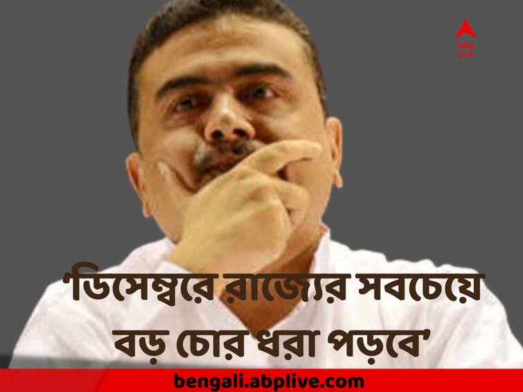 Suvendu Adhikari Claims The Great Thief of West Bengal will be Arrested In December Suvendu Adhikari : ‘ডিসেম্বরে রাজ্যের সবচেয়ে বড় চোর ধরা পড়বে’ বিস্ফোরক দাবি শুভেন্দুর