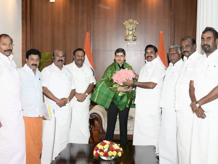 EPS-Led AIADMK Delegation Meets TN Governor, Apprises Him On ‘Failing’ Law & Order Issues EPS-Led AIADMK Delegation Meets TN Governor, Apprises Him On ‘Failing’ Law & Order Issues