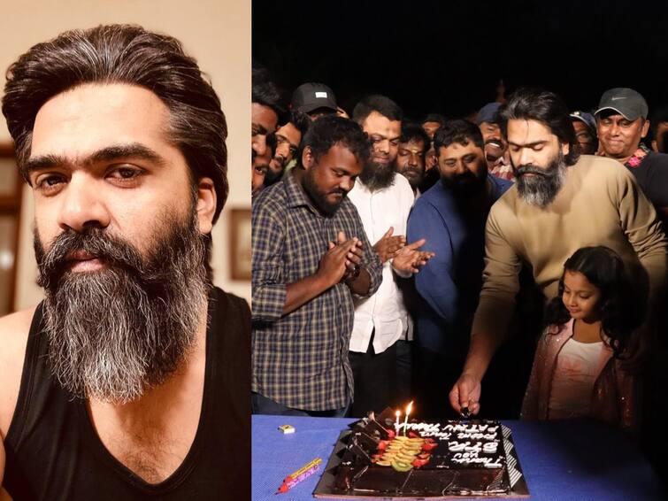Pathu Thala Shooting Wrapped Simbu And Team Celebrates With Cake Cutting See Pic Pathu Thala Shooting: நிறைவடைந்த ஷூட்டிங்... புகைப்படங்களைப் பகிர்ந்து நன்றி தெரிவித்த சிம்பு!