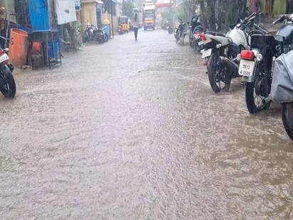 kanchipuram  heavy rain has continued for more than 2 hours மீண்டும் வெளுத்து வாங்கும் மழை.. காஞ்சிபுரம் மக்களே இது உங்களுக்கு தான்...