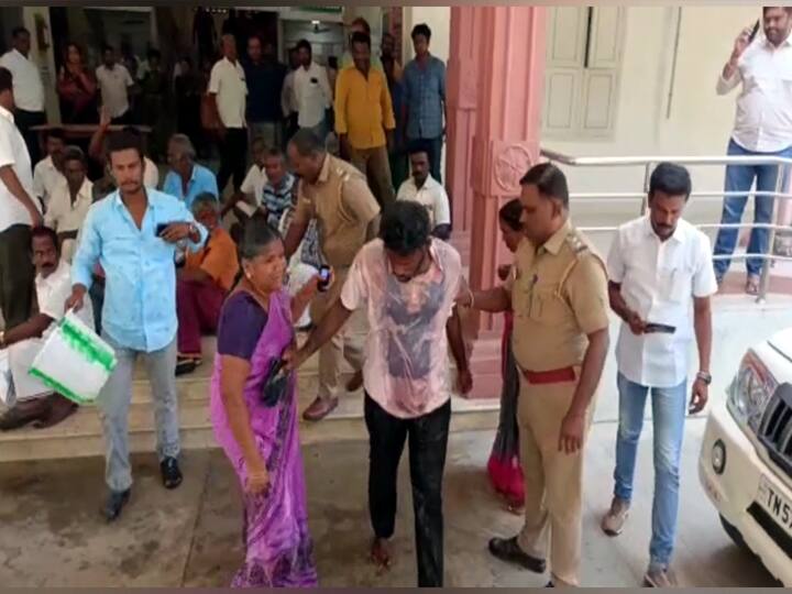 பழனி கோவிலுக்குட்பட்ட நிலங்களை டெண்டர் விடுவதற்கு எதிர்ப்பு; தீக்குளிக்க முயன்றவர்களால் பரபரப்பு